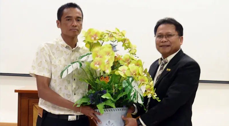พิธีส่งมอบงานในตำแหน่งคณบดีคณะนิติศาสตร์ มรส.