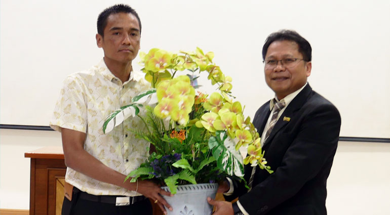 พิธีส่งมอบงานในตำแหน่งคณบดีคณะนิติศาสตร์ มรส.